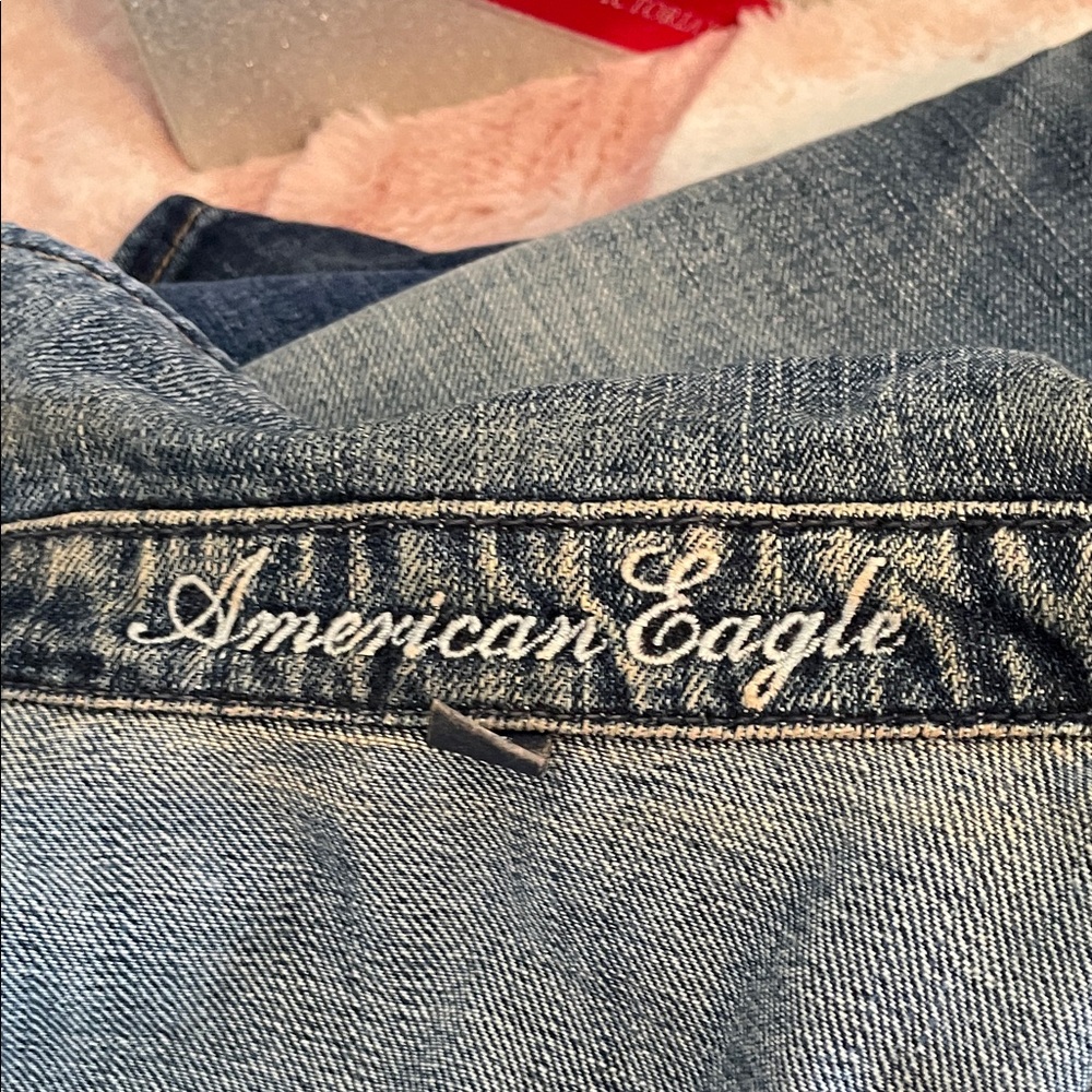 American Eagle Outfitters Blue Denim Vest - Picture 10 of 12